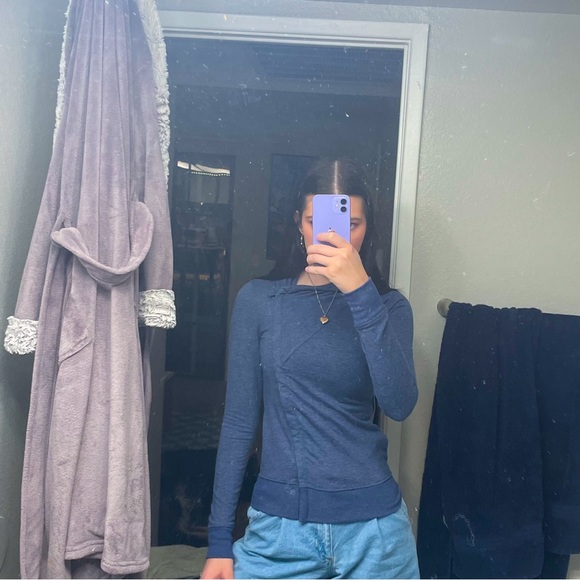 Dark Blue Athletic Jacket - Picture 2 of 8